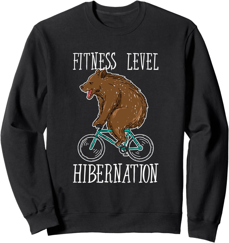 Fahrrad Fitness Level Hibernation Sweatshirt