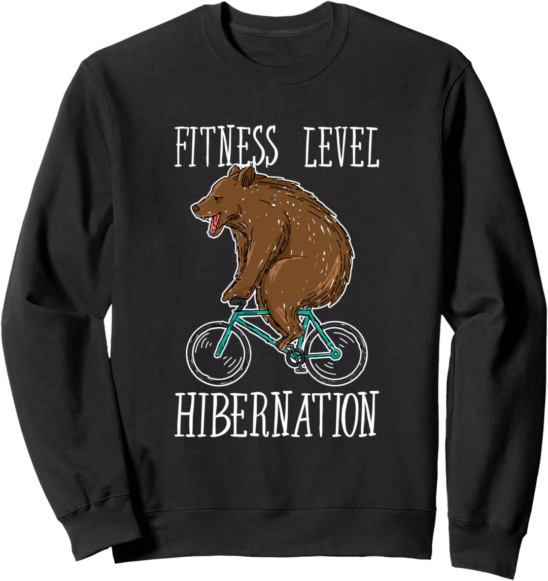 Fahrrad Fitness Level Hibernation Sweatshirt