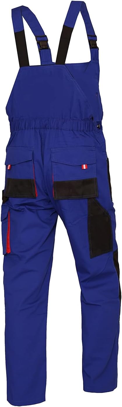 WORK IDEA Herren-Arbeitslatzhose mit Oxford-Knietaschen; strapazierfähige Leinwand Blau L, Blau L