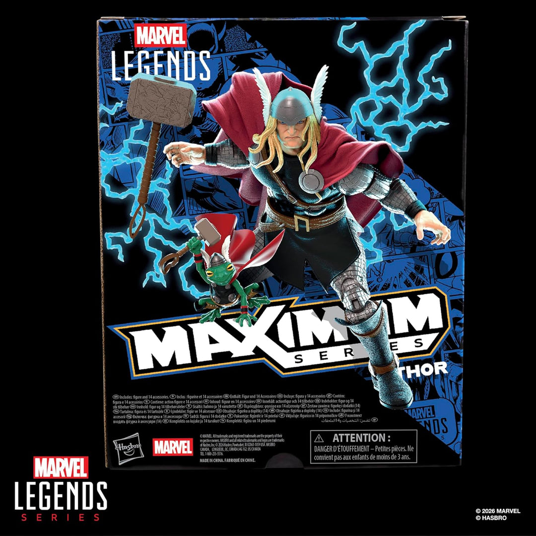 Marvel Legends Maximum Series Thor, Deluxe Action-Figur (15 cm) zum Sammeln zu den Thor Comics; bewe