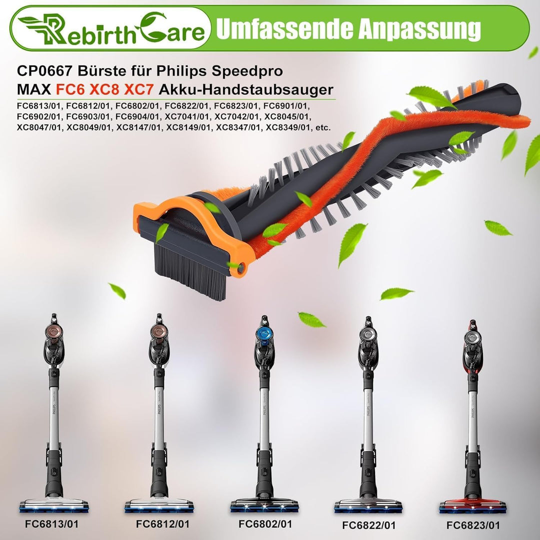 Rebirthcare 6 Stück Filter für Philips Speedpro Max Aqua Akkusauger FC6813 Ersatzfilter für FC5005/0