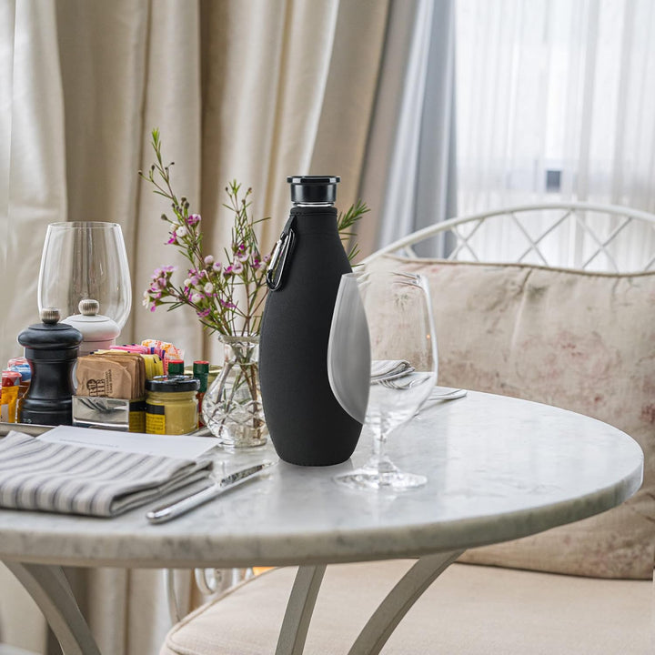 kwmobile 2x Schutzhülle kompatibel mit SodaStream Glasflasche - Neopren Hülle - Flaschen Kühler für