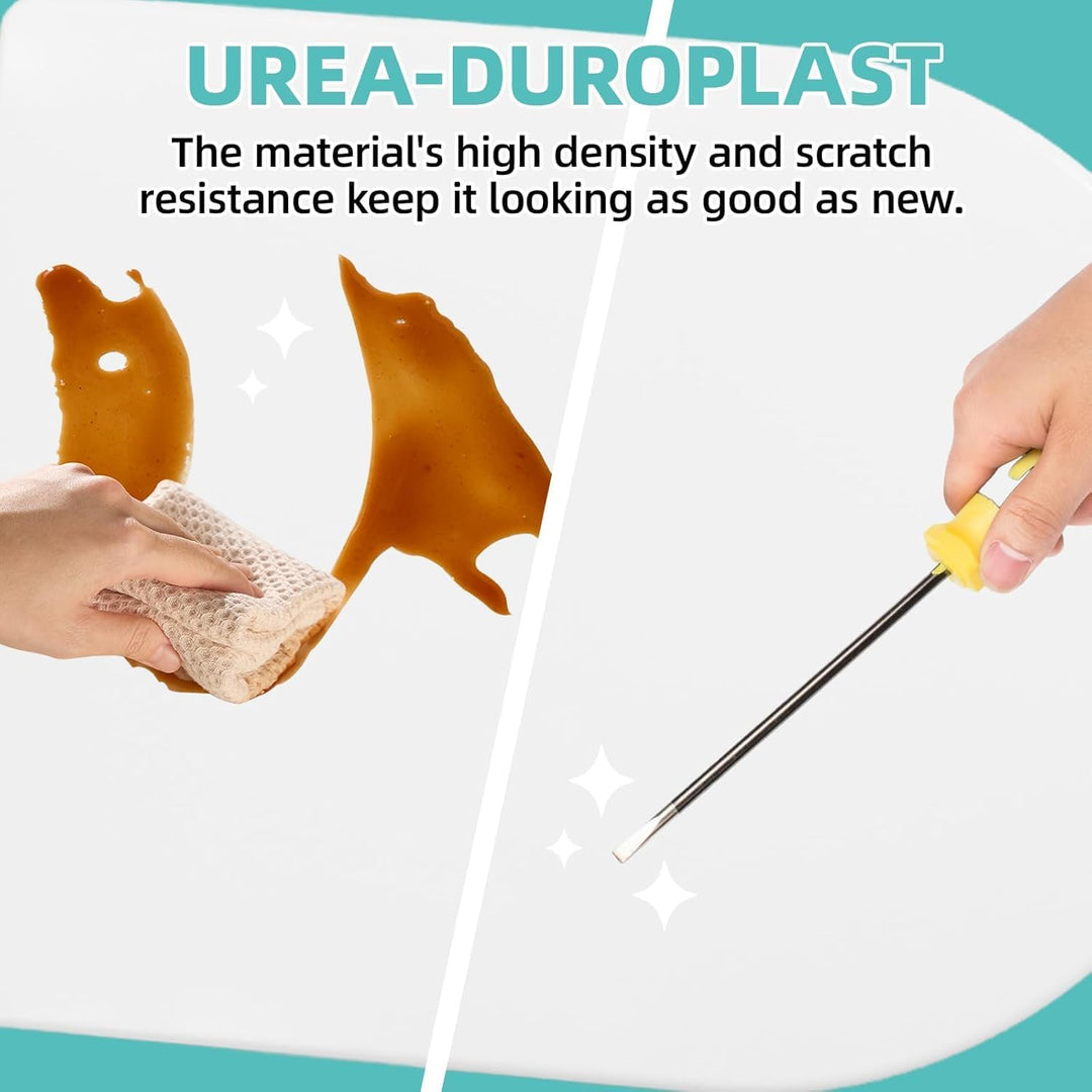 Toilettendeckel mit Absenkautomatik,Urea-Duroplast WC Sitz Quick-Release Funktion zur Einfachen Rein