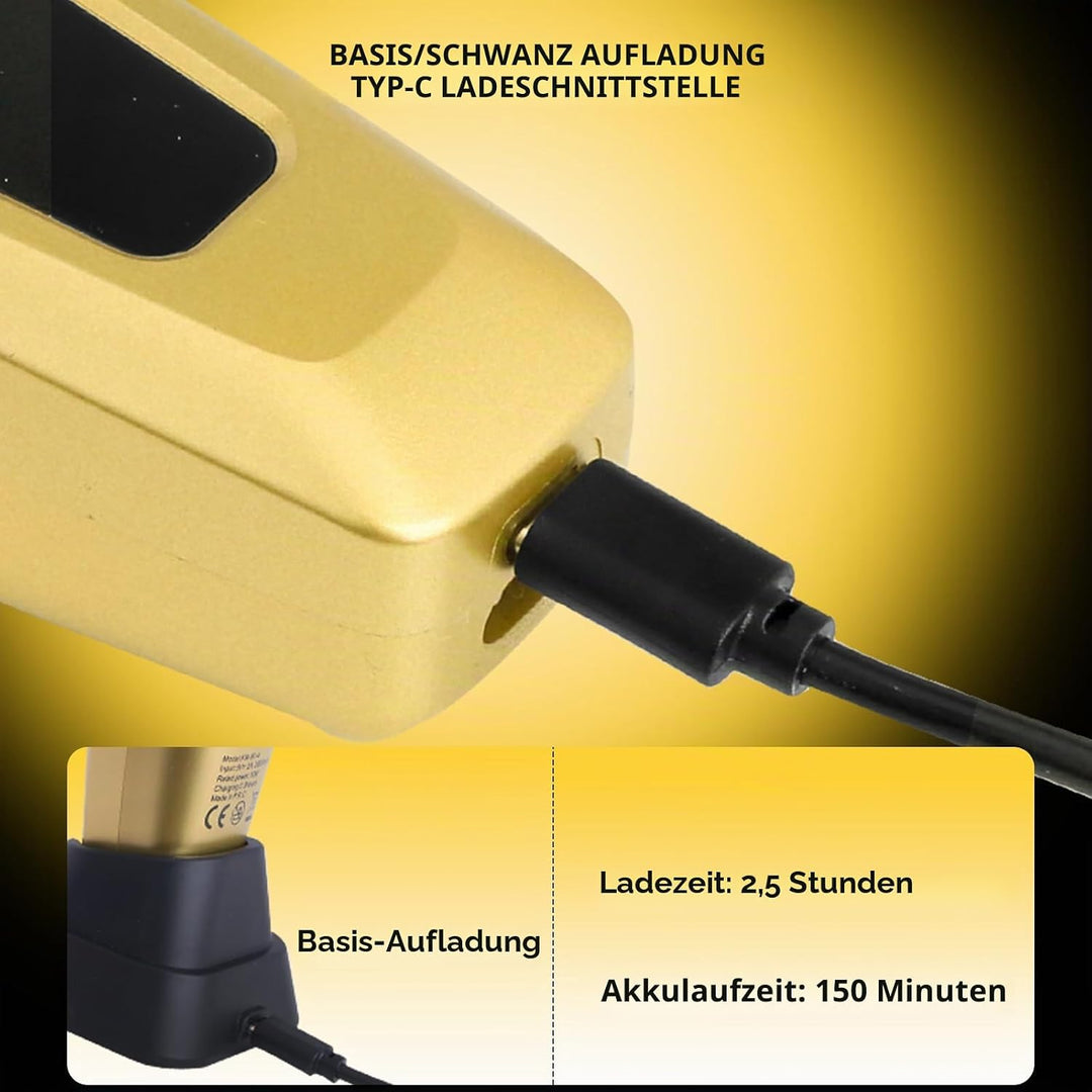KEMEI KM-90-4 Professionelle schnurlose Haarschneidemaschine, verstellbare Klinge, Haar- &amp; Bartschne