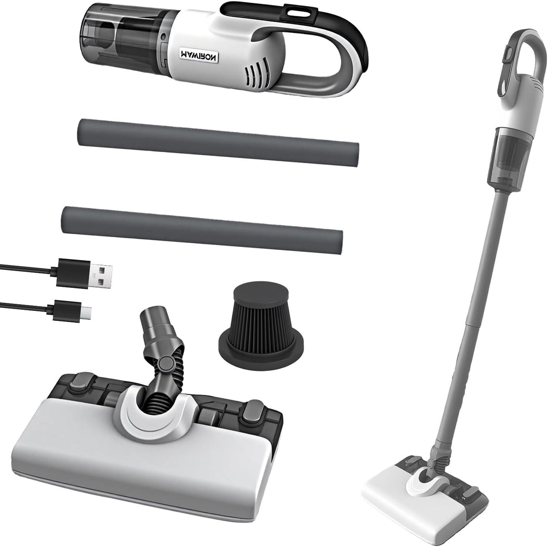 Akku Staubsauger 50000Pa/60Min, Kabellos Vacuum Cleaner, Cordless Leise tielstaubsauger Elektrische