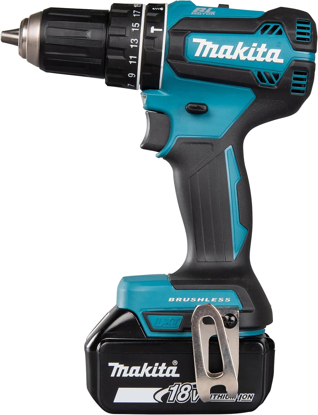 Makita DHP485RTJ Akku-Schlagbohrschrauber 18 V / 5,0 Ah, 2 Akkus, Ladegerät im MAKPAC mit 2 Akkus +
