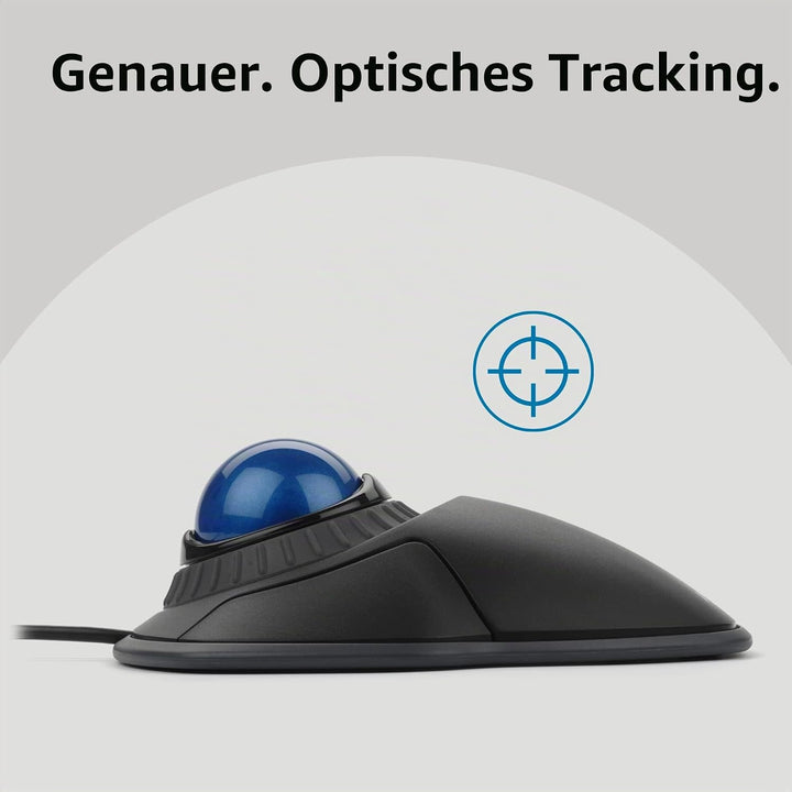 Orbit Trackball with Scroll Ring, Two Buttons, Black Kabelgebundenes USB, Kabelgebundenes USB