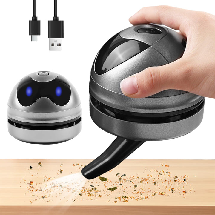 SUNOYA Mini Tischsauger, Tragbar USB Wiederaufladbar Tischstaubsauger, Klein Handstaubsauger, Mini S