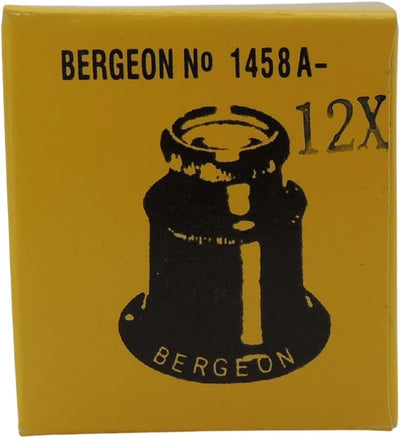 Bergeon 1458-A-12 Uhrmacherlupe mit Doppellinse, 12-fache Vergrösserung