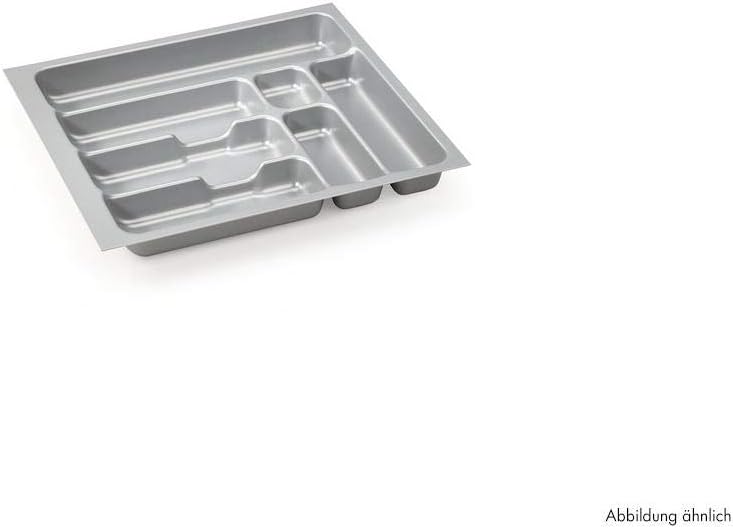 Naber Storex / Besteckeinsatz 4 für 900er Schrank / Silbergrau / 50 x 818 x 473