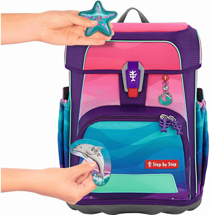 Step by Step CLOUD OCEAN Schulranzen-Set Dolphin Lana 5-tlg.