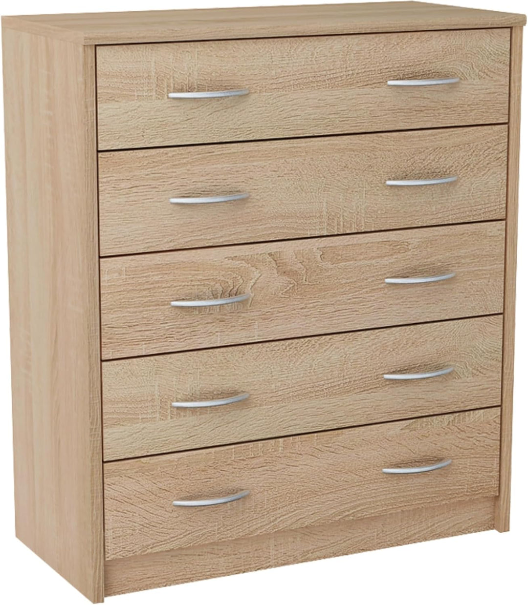 Home Collective Schuhschrank mit 5 aufklappbaren Schubladen, Schuhregal mit 5 Fächern weiche abgerun