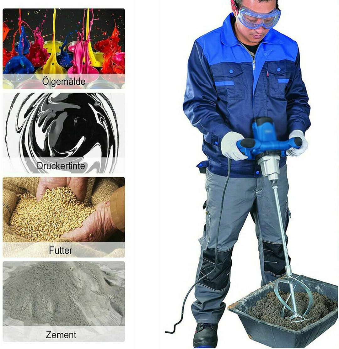 Akku-Farbmörtelrührer 2600W Mörtelrührer Rührwerk Betonmischer für Putz material Estrich Rührgerät M