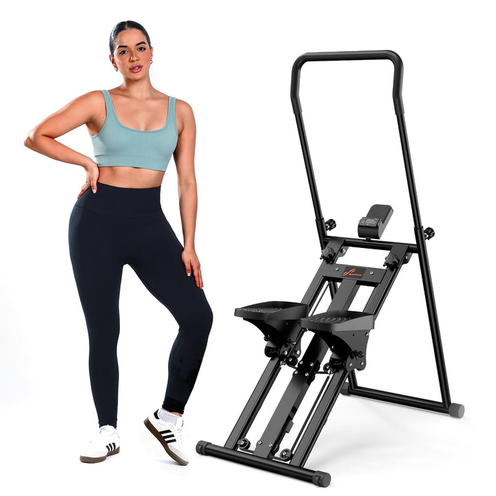 Sportneer Zusammenklappbarer Treppenstepper für Heim-Fitnessstudio, Verstellbarer Widerstand, vertik