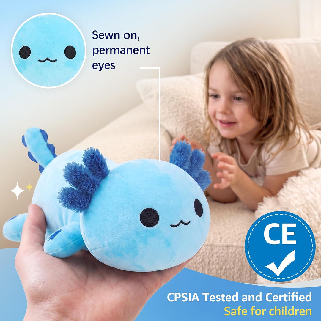 shownicer Plüschtier Axolotl Kuscheltier Stofftier Kawaii Axolotl Plüsch Kissen Spielzeug Geschenk f