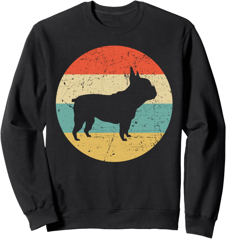 Frenchie Hunde Retro Französische Bulldogge Hundehalter Sweatshirt