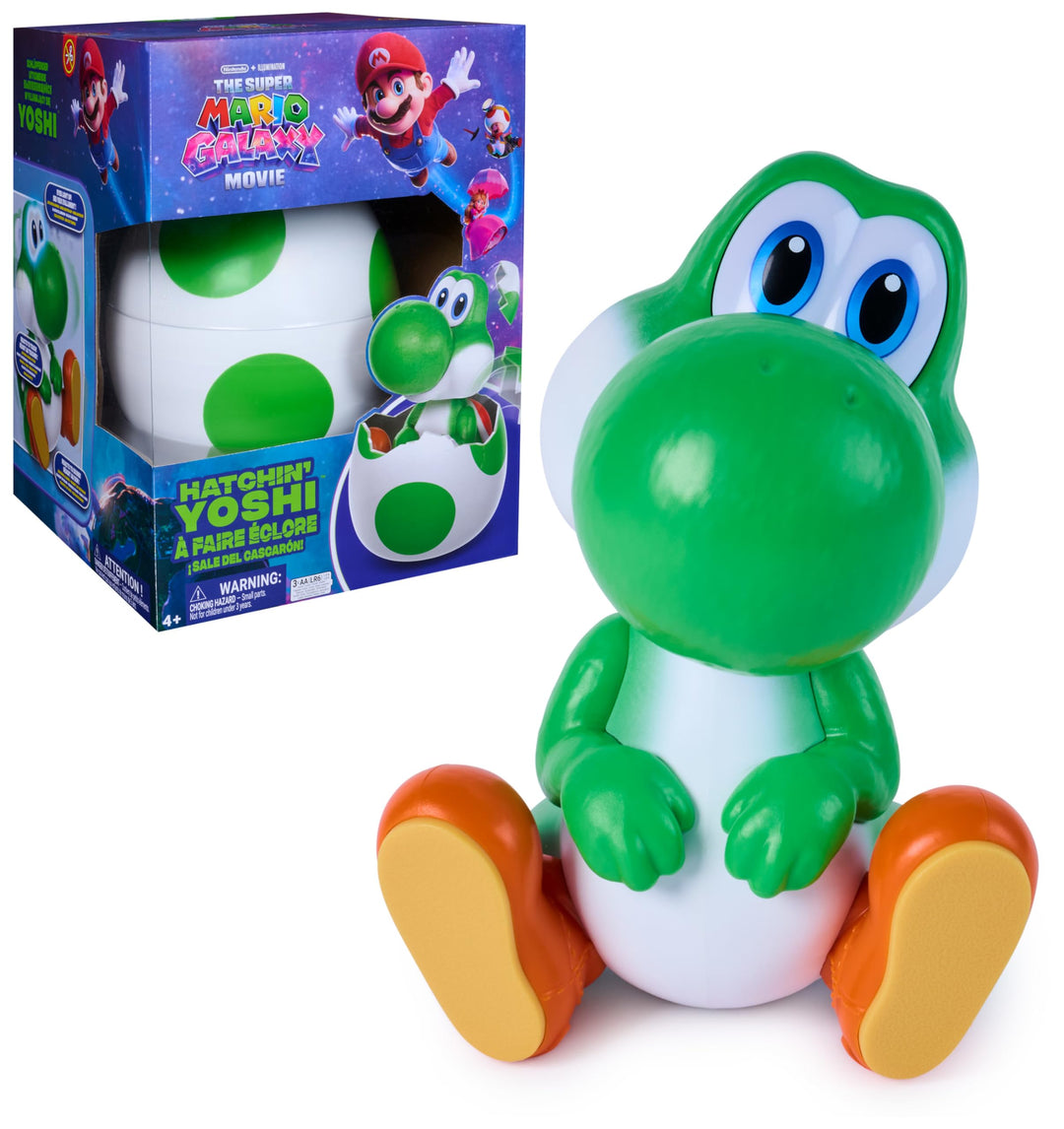 Super Mario Galaxy Film, Hatchin' Yoshi, Interaktive Yoshi Figur mit Sound- und Bewegungseffekten im