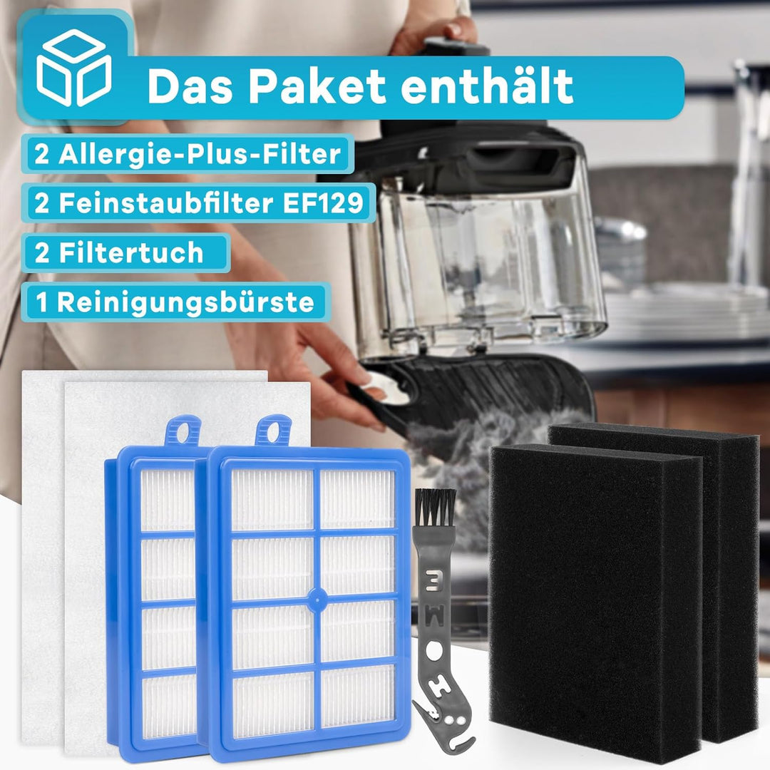 AUSK11 Filter für AEG LX7 LX8 Allergy Plus Performance Staubsauger, Ersatzfilter Zubehör für AEG AFS