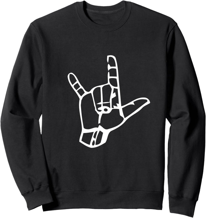 Gebärdensprache Handzeichen Ich Liebe Dich Zeichensprache Sweatshirt