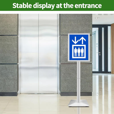 VAIIGO Heavy Duty Sign Holder Poster Stand, Adjustable Menu Display Stand Floor Standing Sign Holder