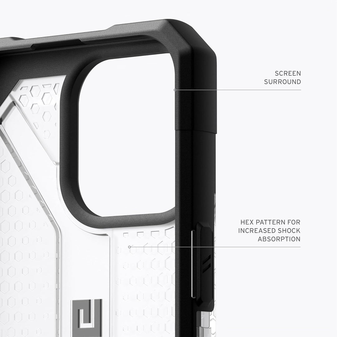 URBAN ARMOR GEAR Plasma Hülle kompatibel mit Apple iPhone 15 Pro [Wireless Charging kompatibles Cove