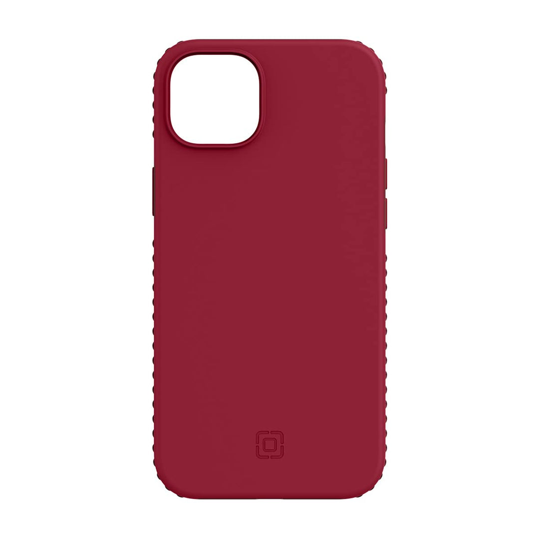 Incipio Grip Serie Multidirektional Griffigkeit Handyhülle für iPhone 14 Plus, Scharlach Rot/Weingut