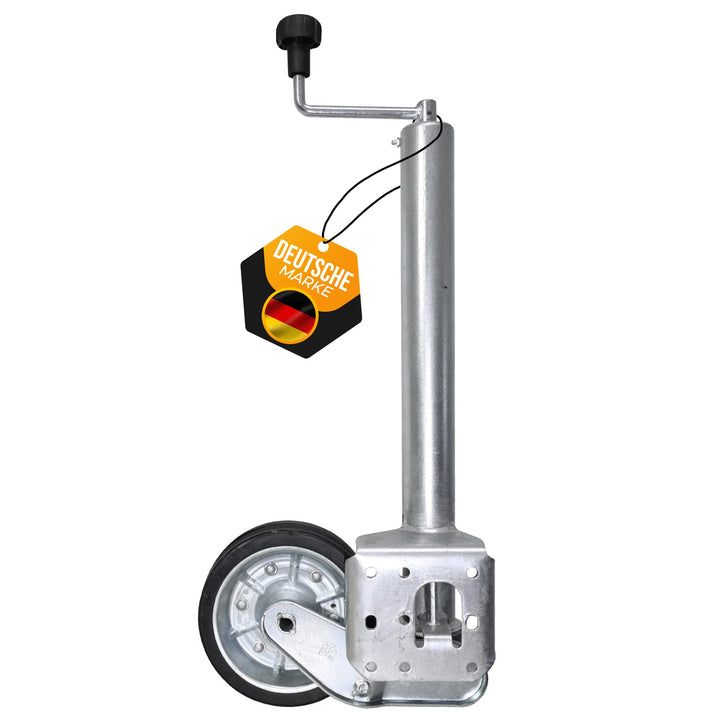 The Drive | Anhänger Stützrad 500KG | vollautomatik | Ø 60mm Rohr mit Anbauflansch | XL-Rohr 560mm |