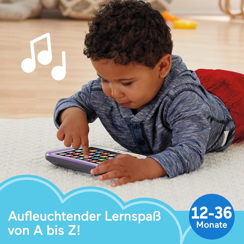 Fisher-Price Lernspass, Lernspielzeug für Kleinkinder, Smart Stages Tablet Computer-Attrappe mit Mus