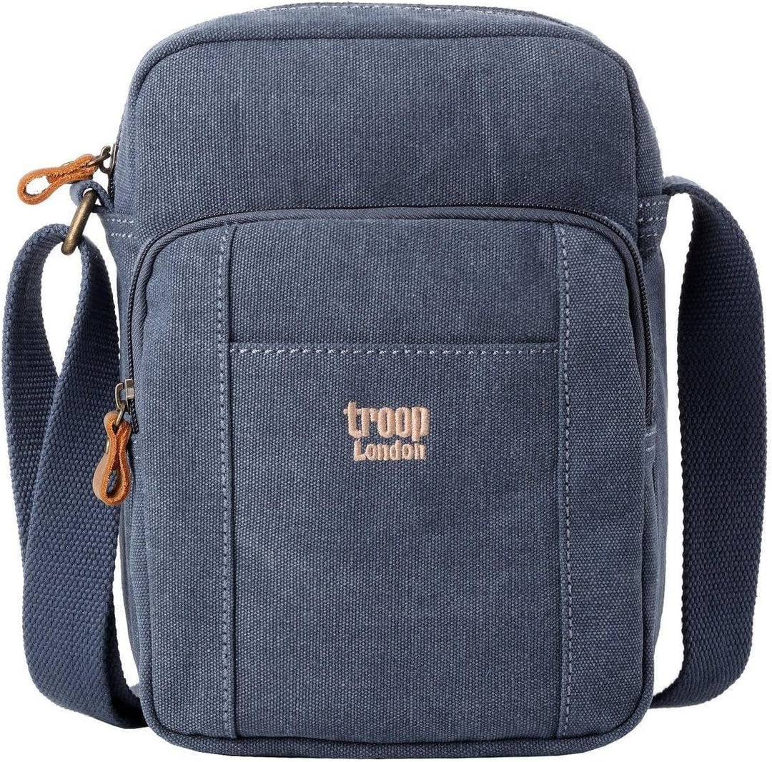 TRP0370 Troop London Classic Canvas Umhängetasche Blau, Blau