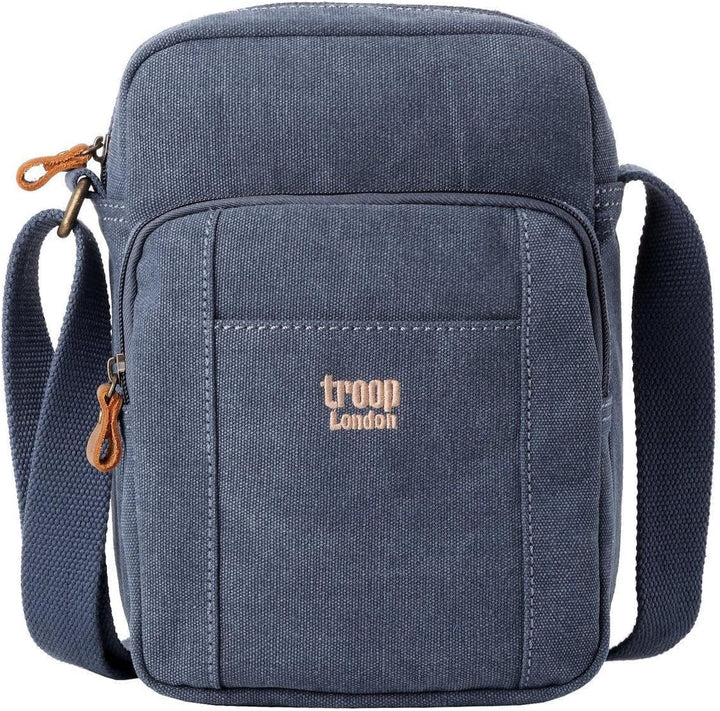 TRP0370 Troop London Classic Canvas Umhängetasche Blau, Blau