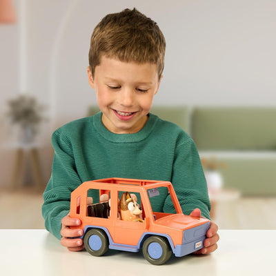 BlueY Heeler-Familienwagen; Ausflug mit Familie Heeler; enthält bewegliche Chilli-Figur; mit offenem