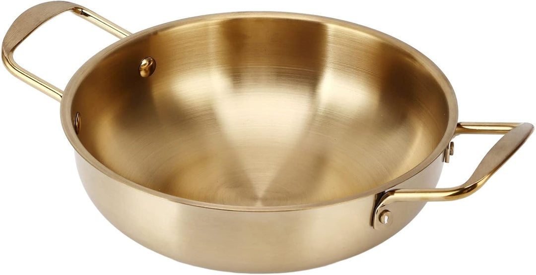 Naroote Ramen-Topf, Koreanischer Ramen-Topf, Kompatibel mit Gasherd, Induktionsherd, Gold, Koreanisc