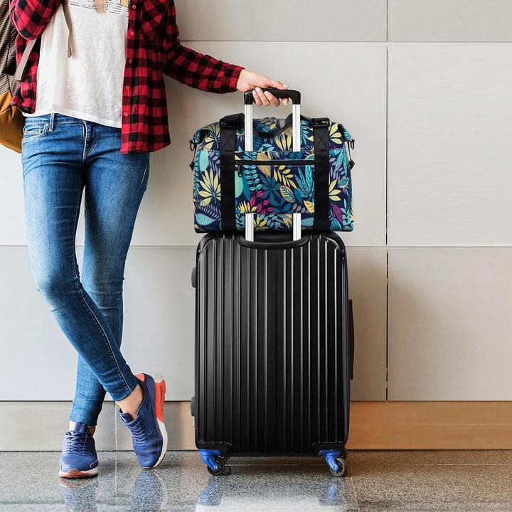 HAWEE Sporttasche Damen Gross Leichte Reisetasche Herren Faltbare Gym Duffel Bag Weekender Travel Ba