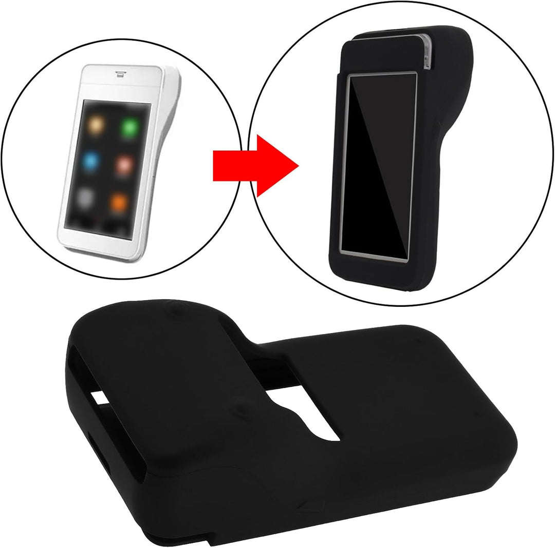 1x Silikon Case wasserdichte Und Schmutzabweisende Silikon Schutzhülle Kompatibel mit Pax A920 PRO-G