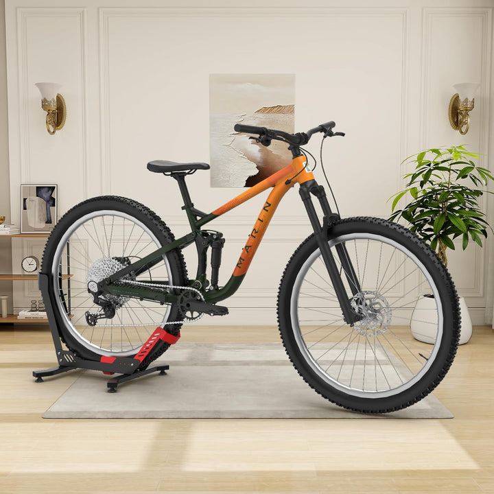 IMAYCC Professional Fahrradständer Boden, für 26”-29”Mountainbike, E-bike, Rennrad, MBT, Hinterrad u