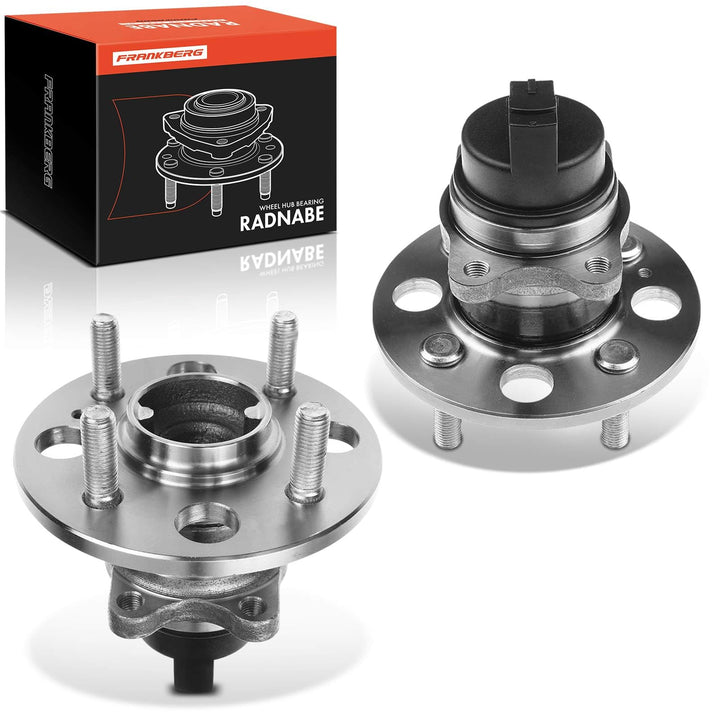 Frankberg 2x Radnabe Radlagersatz Hinterachse Kompatibel mit Rio II JB 1.4L-1.6L 2005-2011 i10 PA 1.