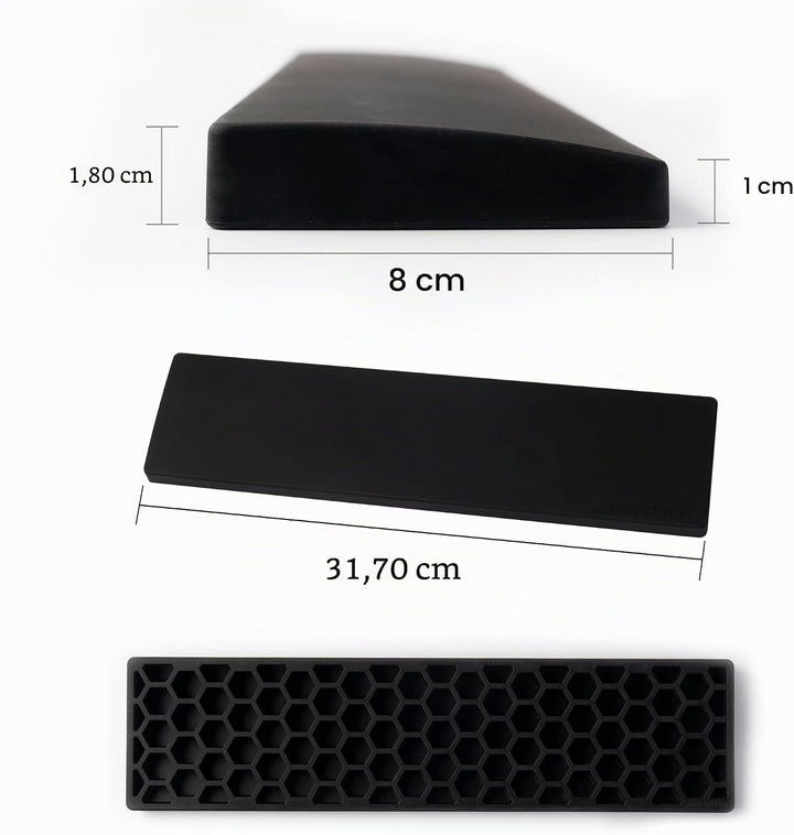 Keychron Silicone Palm Rest for K2 / K6 / K2 Pro / K6 Pro - Black 317mm / 12.43"-75% Layout-K2/K6 (P