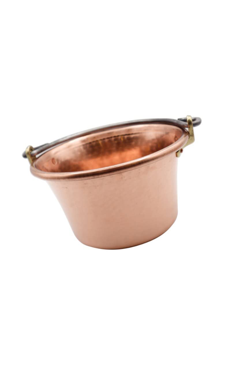 CREARTISTIC 100% Made in Italy – Kupferkessel für Polenta, Marmelade-27cm Durchmesser - Gewölbter Gr