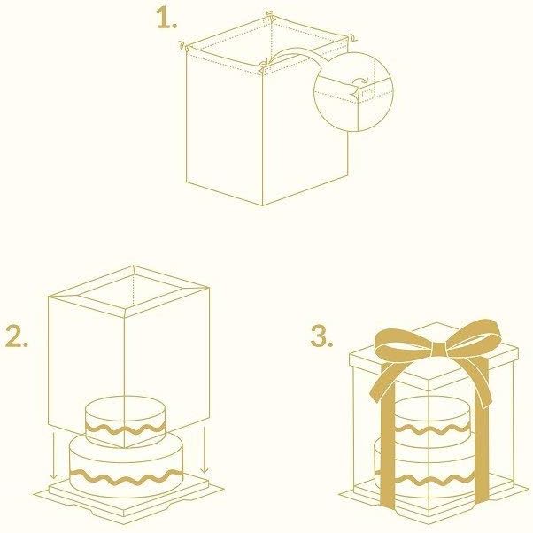 PME CCB10 Kuchenbox aus Kristallglas, 25,4 cm, Kunststoff, durchsichtig 10 x 10 x 13 in, 10 x 10 x 1