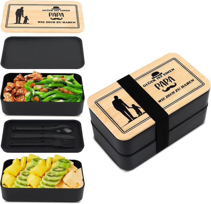 Brotdose Geschenke für Papa,Bester Bonus Papa Geschenk für Vater Schwiegervater,Geschenk Papa Gebu