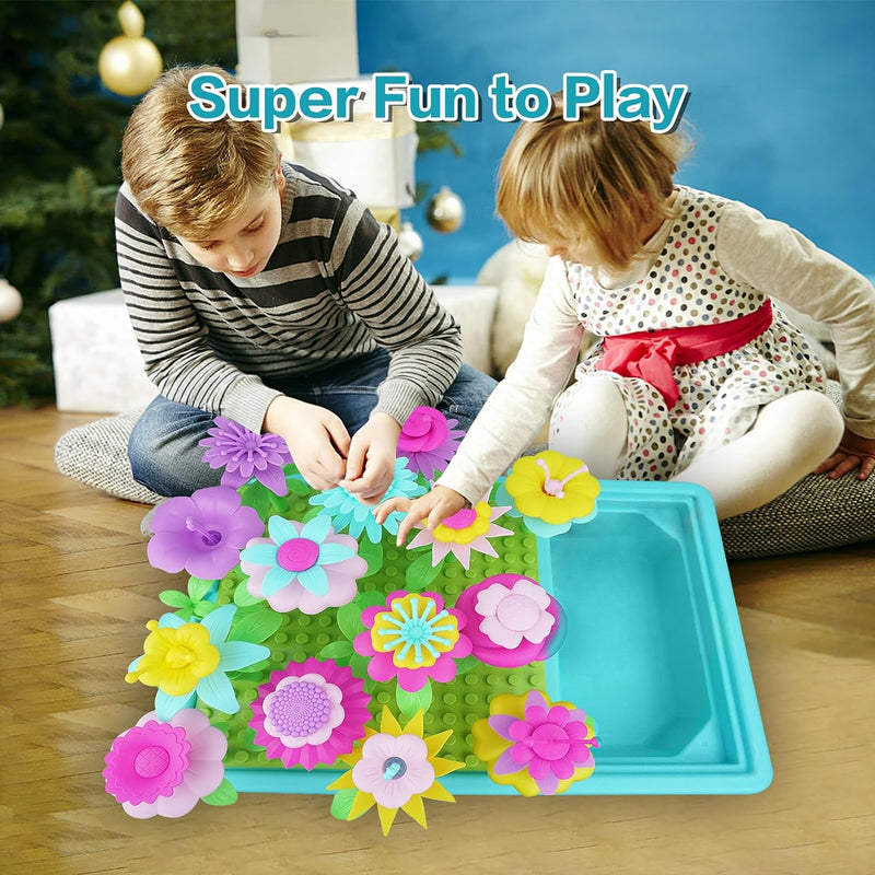 RedCrab Blumengarten Spielzeug Kinder, 3-in-1 Garten Blumen Spieltisch Sand Wassertisch Outdoor Spie