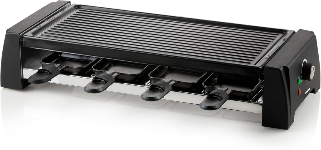 DOMO DO9189G Raclette mit Wechselplatte 8p - 1200 W