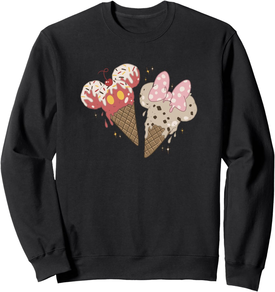 Disney Mickey And Friends Mickey & Minnie Eiscreme-Kegel Sweatshirt