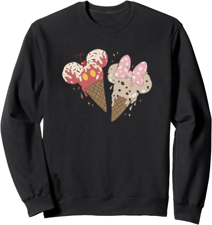 Disney Mickey And Friends Mickey & Minnie Eiscreme-Kegel Sweatshirt