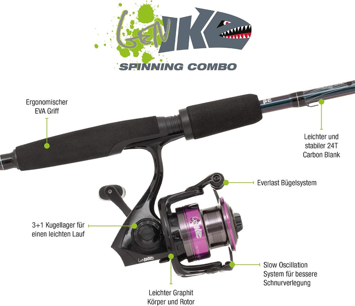 Abu Garcia Revolution Spinnruten- und Rollen-Kombi-Set – für Süsswasser- und Salzwasser-Raubfischang