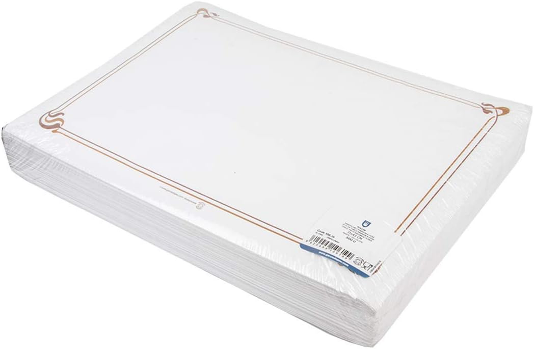 Tischsets "Maxim" Braun&Ocker 48 G/M2 31X43 Cm Weiss Zellulose - 500 Un. 31x43 CM Weiss, 31x43 CM We