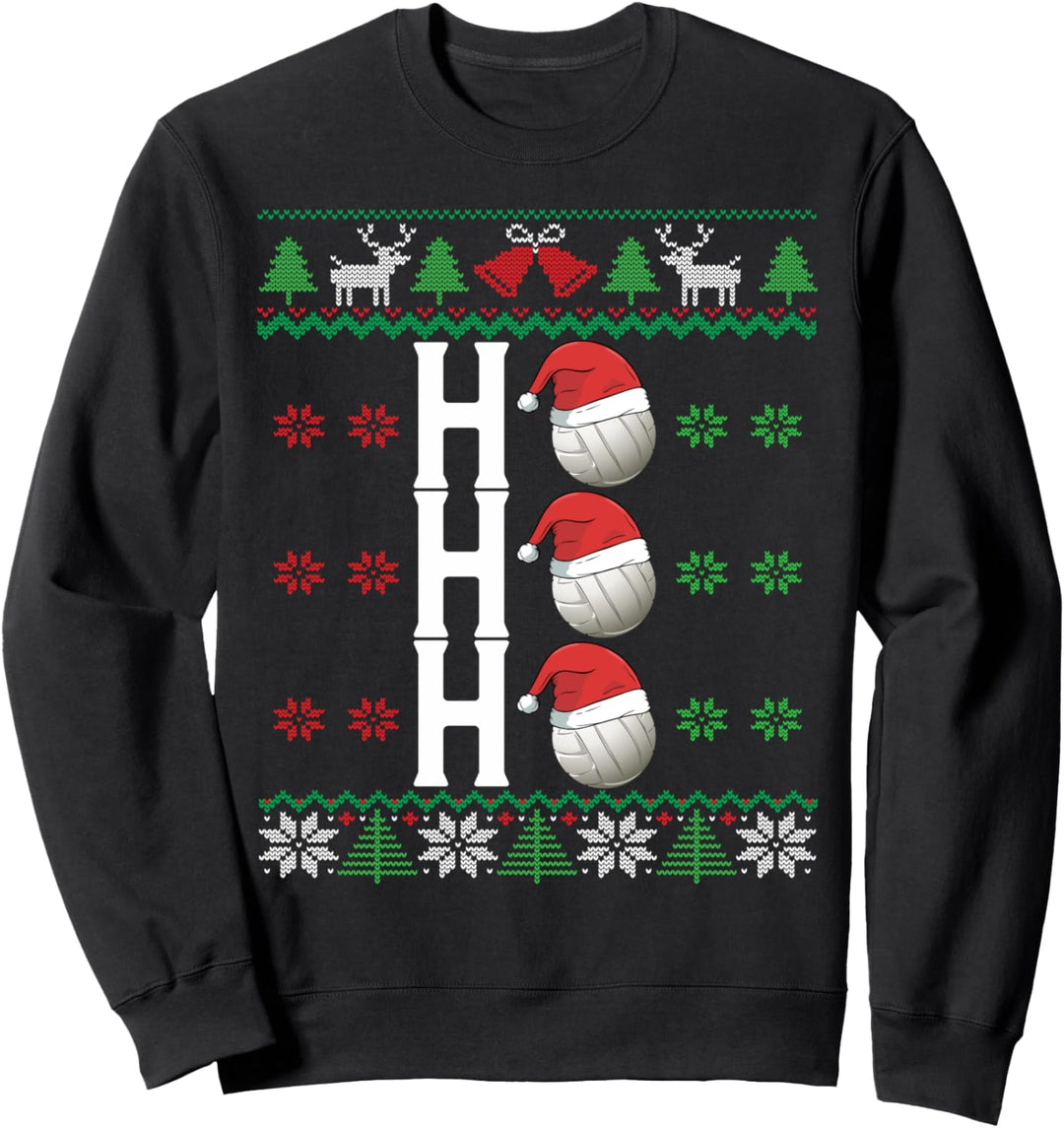 Volleyball Ho Ho Ho Ugly Christmas Sweatshirt