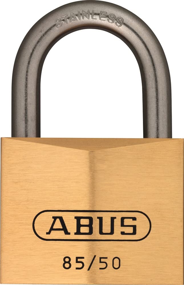 ABUS Vorhängeschloss Messing 85IB/50 - wetterfest - für See- und Hafengebiete - Messing-Schlosskörpe