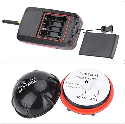 100 Mt ABS Fish Finder Wireless Sonar Sensor Echolot für Nachtfischen Wasserreservoir