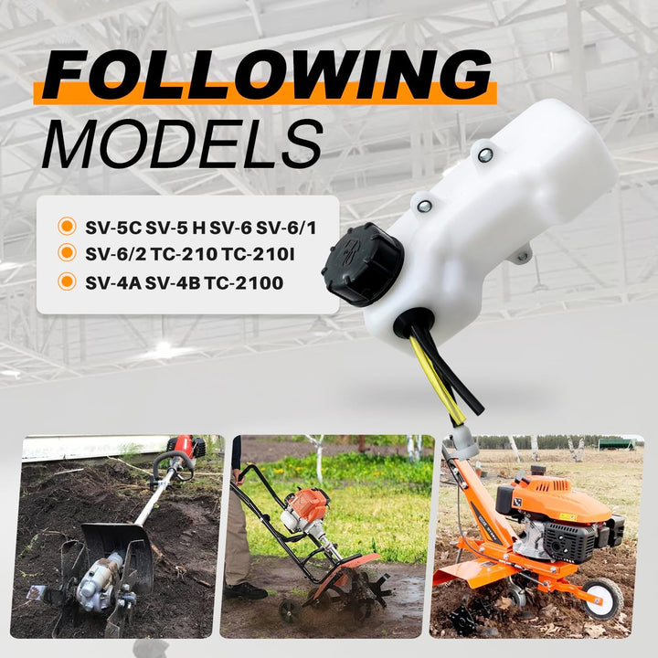 A350000300 Fuel Gas Tank Kit for Echo Fits Mantis with 2-Cycle Engines with 3-Hole Grommet and 3-Fue